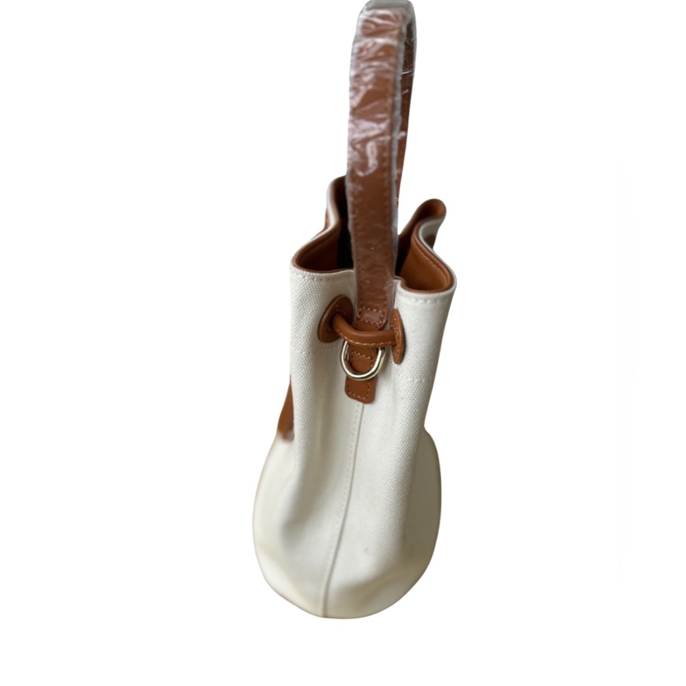 Jessica Moore Canvas Drawstring Bucket bohemian Hobo Bag NWT - Picture 5 of 8